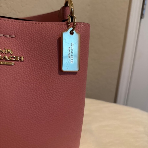 Coach Pink Shoulder Bag with Gold Hardware - Picture 10 of 10